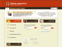 Tablet Screenshot of islamicawareness.com